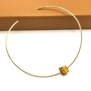 Raw Gemstone Choker - Tiger Eye