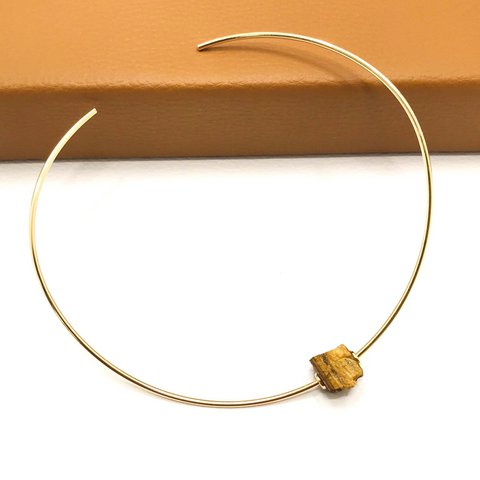 Raw Gemstone Choker - Tiger Eye