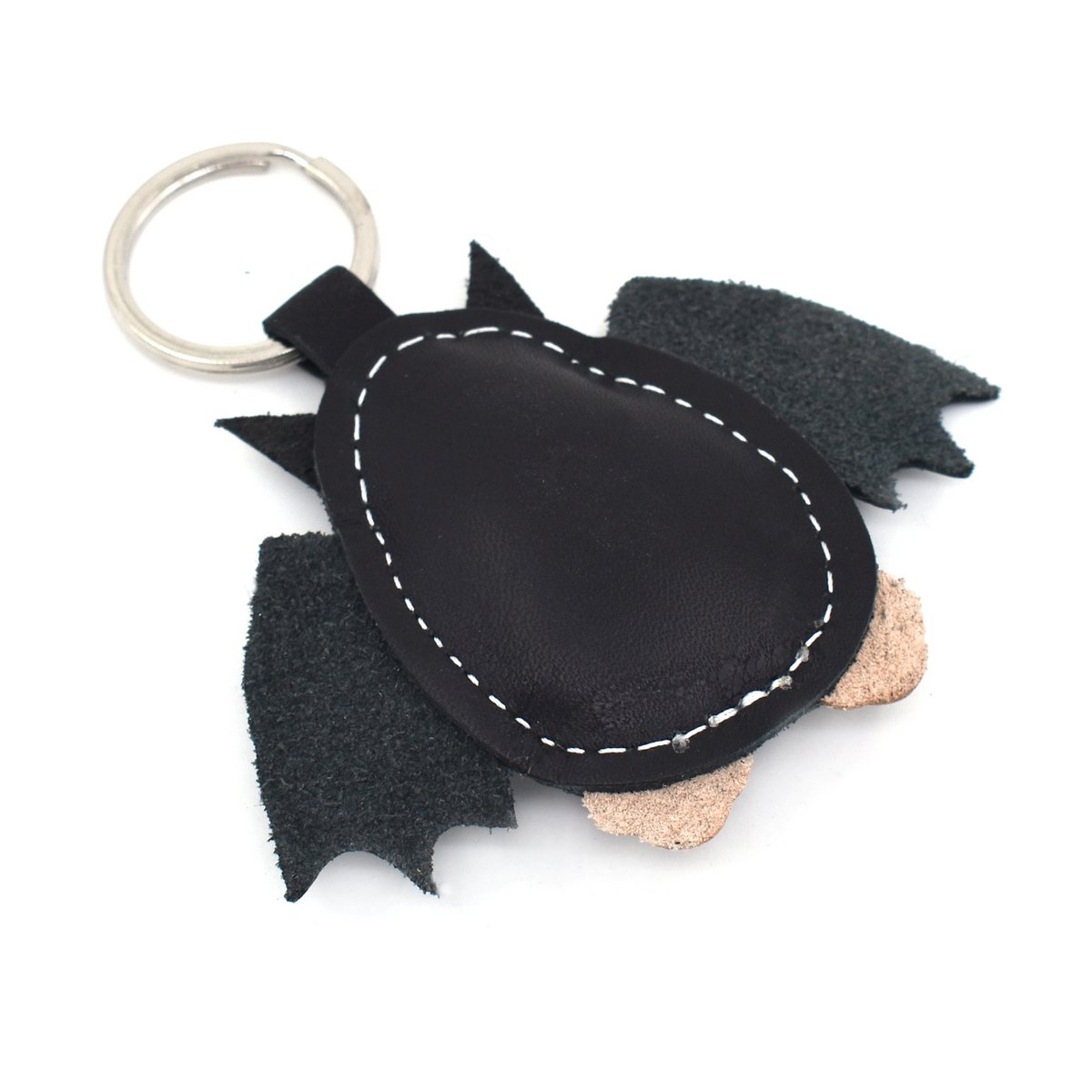 Cute Little Bat Leather Animal Keychain