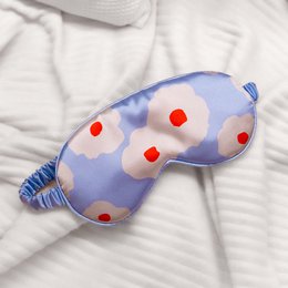 Masque oculaire floral violet hf