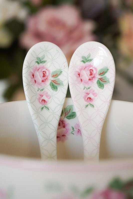 Cucchiaio in porcellana Lucy rosa 13,5 cm Isabelle Rose