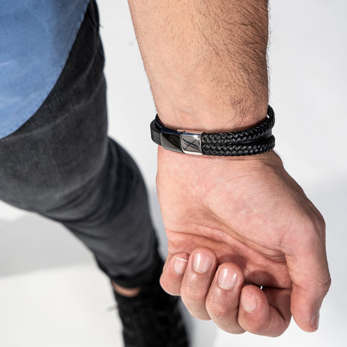 Bracelet en cuir "Gloire"
