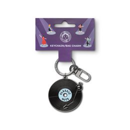 Enamel Keychain/Bag Charm "Vinyl"