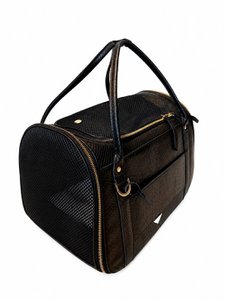 Luxury Airline Leather Pet Carrier – Python Texture
