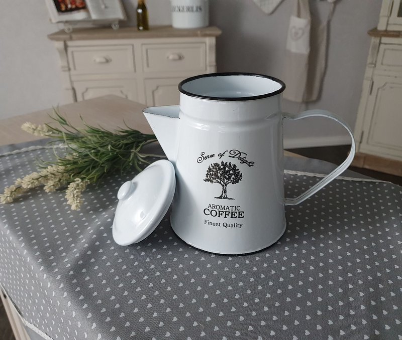 Emaljeret kaffekande