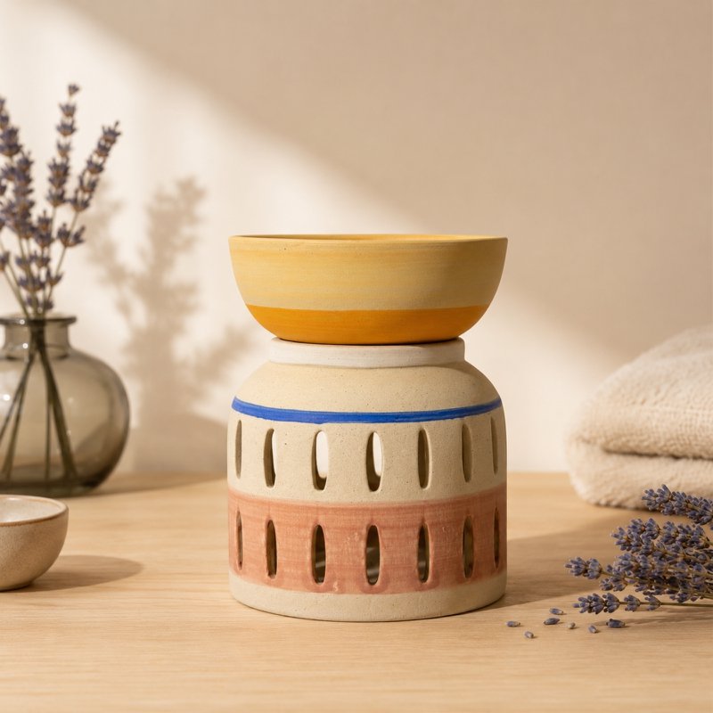Creativity Series perfume burner – Vaso – Matte ceramic – Handcrafted – Customizable – Original gift idea