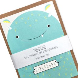 "Monster Party" invitation set