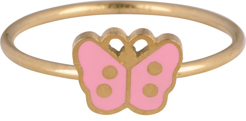 KR103 Butterfly Kinderring aus Goldstahl