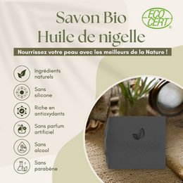 Organic Black Seed Oil Soap Purifying and Soothing Repair Treatment for Sensitive Skin