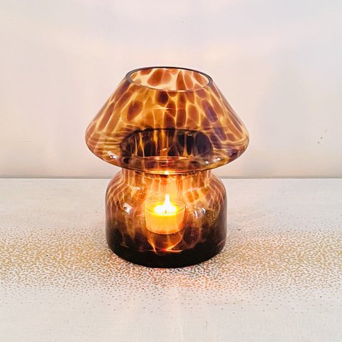 Tischlampe Kerze || Braun