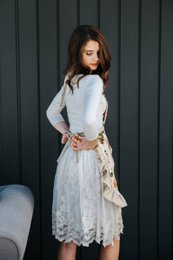 Ladies Apron with Ruffles, Poly-cotton Mix, Printed | Flower Big