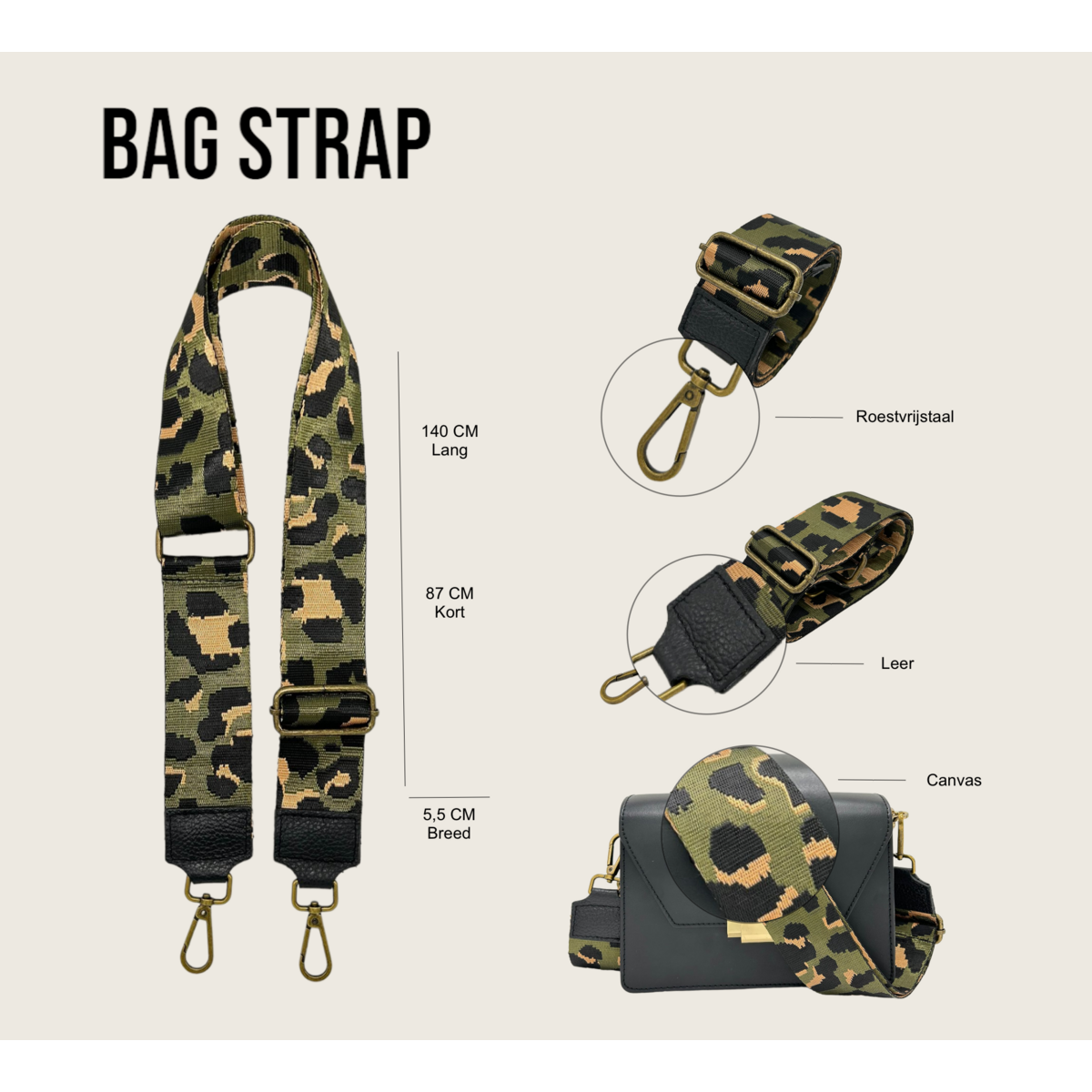 Tracolla per borsa Kiki