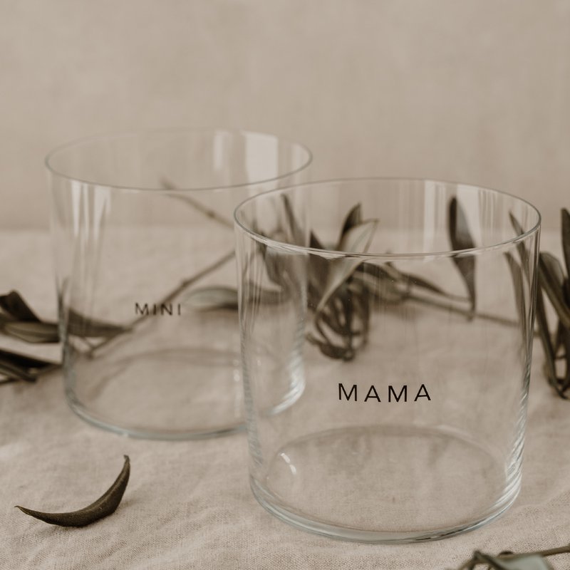 Trinkglas im 2er Set Mama & Mini (VE = 4 Sets)