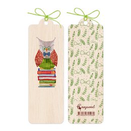 Wooden bookmark Owlet