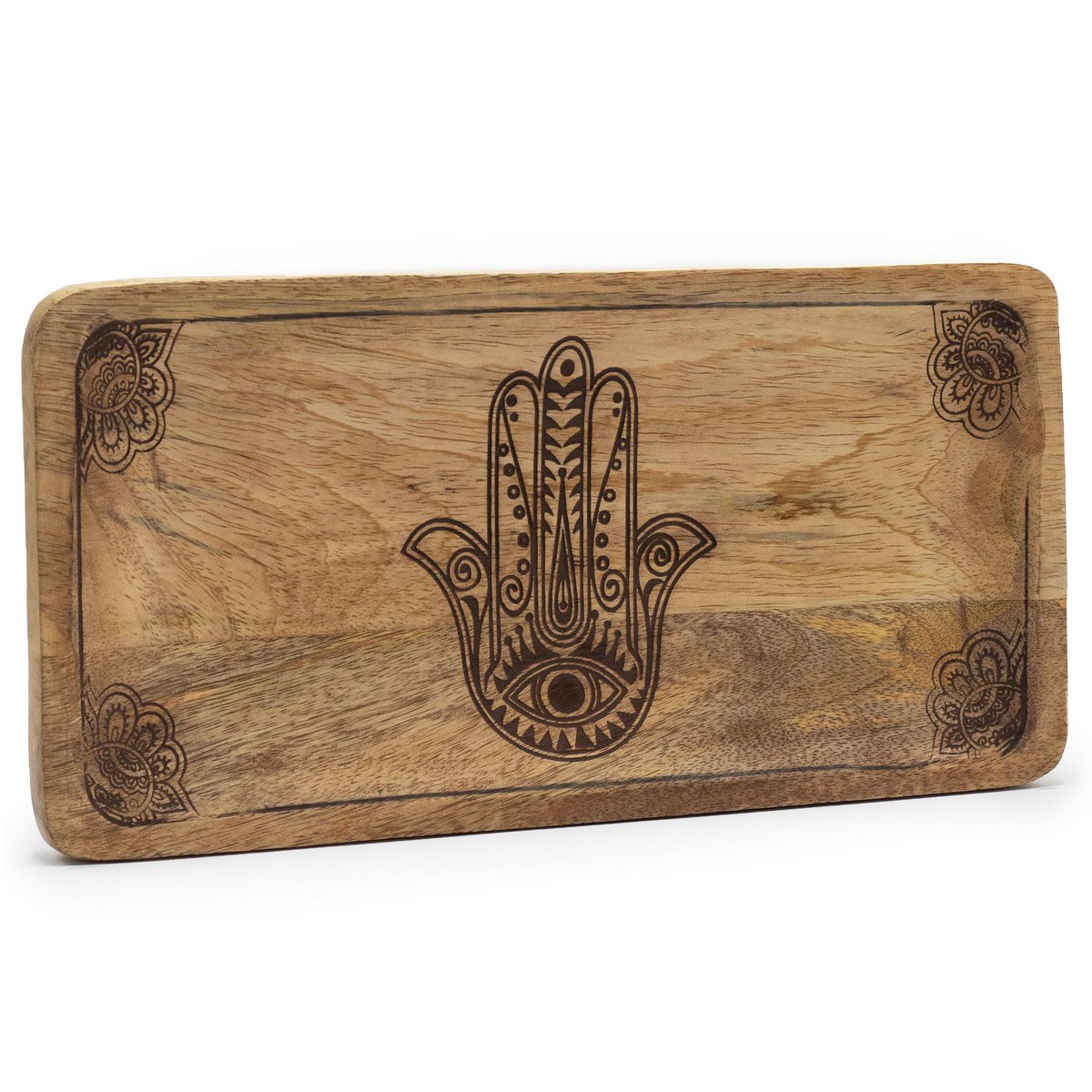 Wholesale Wooden Boxes and Trays with Buddha & Hamsa Design