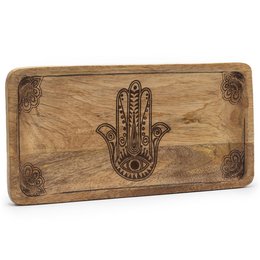 Wholesale Wooden Boxes and Trays with Buddha & Hamsa Design