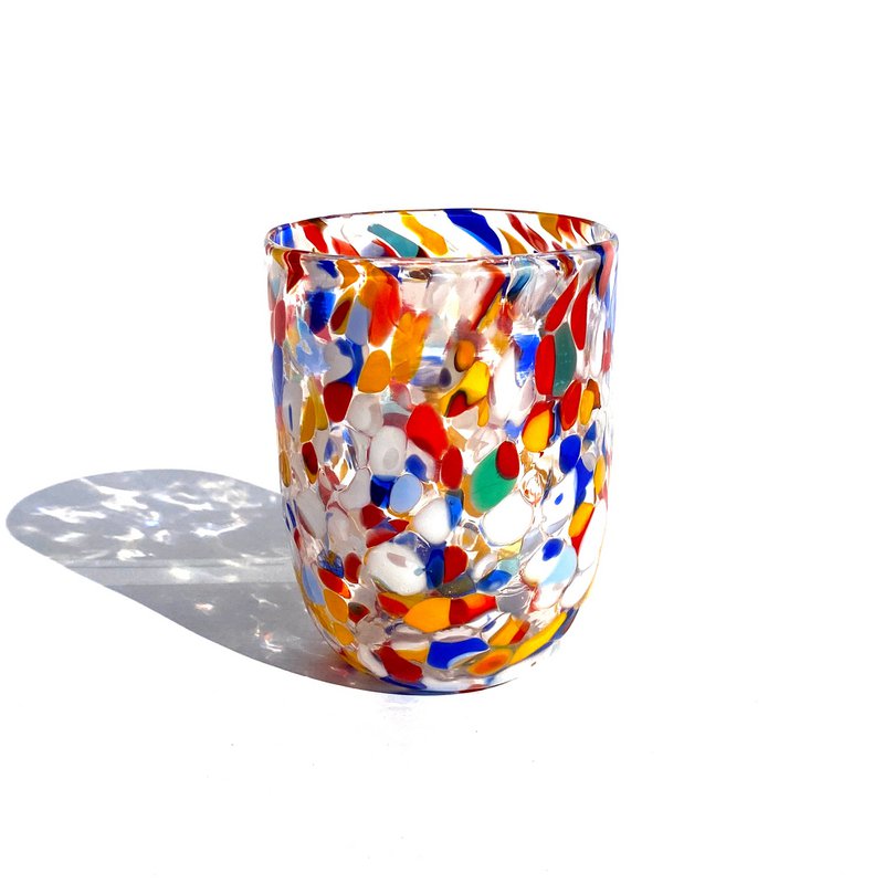 Canova glass glasses of Murano glass, made on the island of Murano, blow and handmade by masters Vetrai - Special Edition - 380 ml.