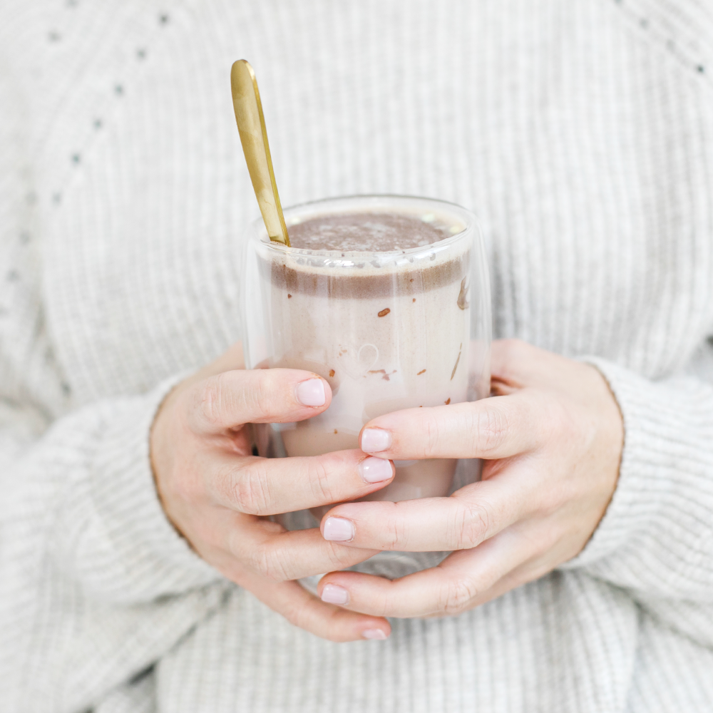 Drinking chocolate marshmallow