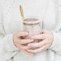Drinking chocolate marshmallow