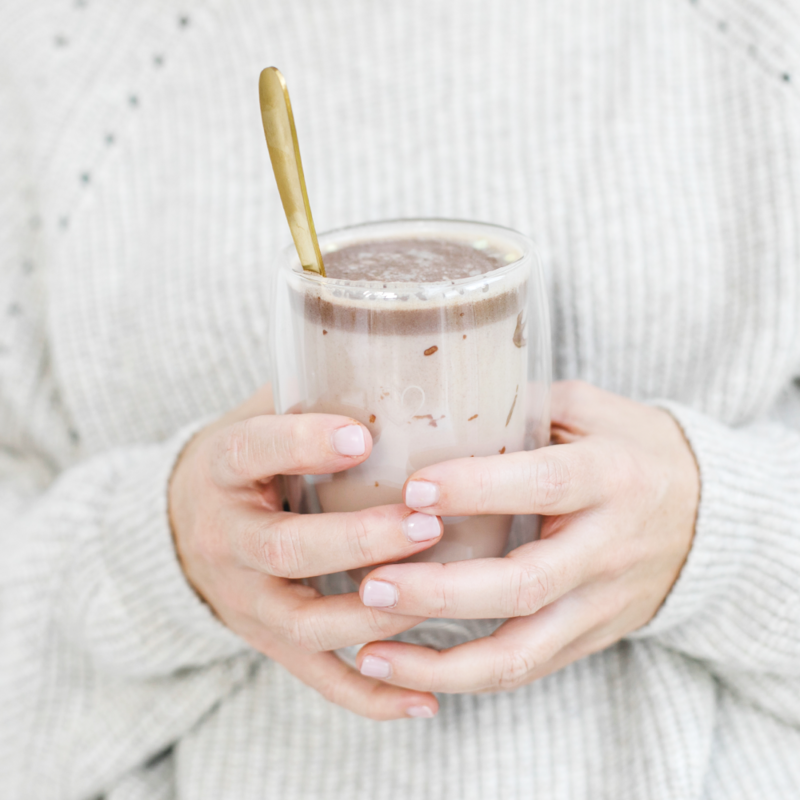 Drinking chocolate marshmallow