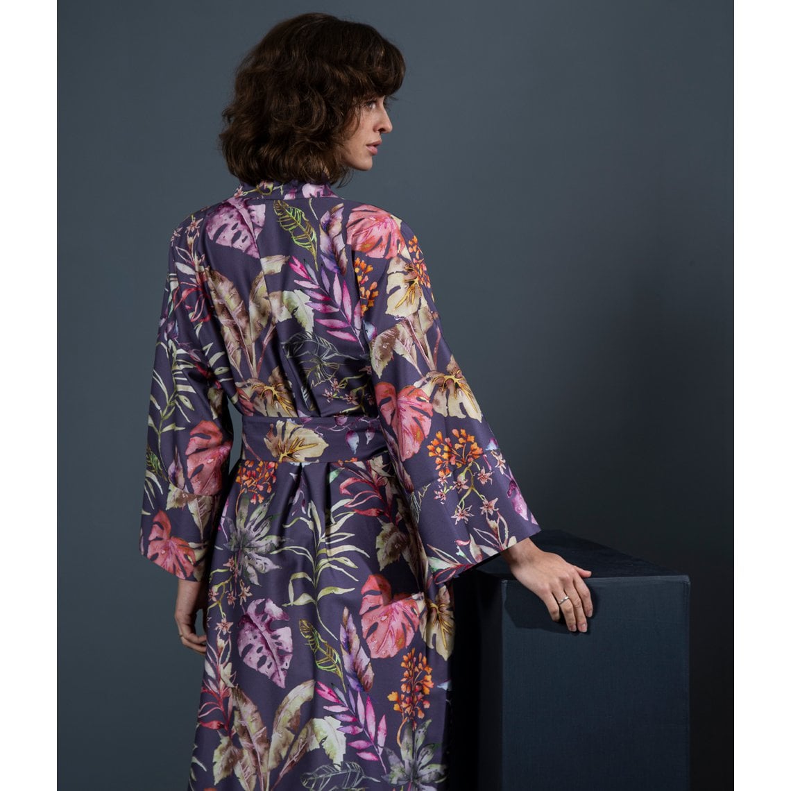 Badekåbe Kimono Flora Costera Figenmarmelade