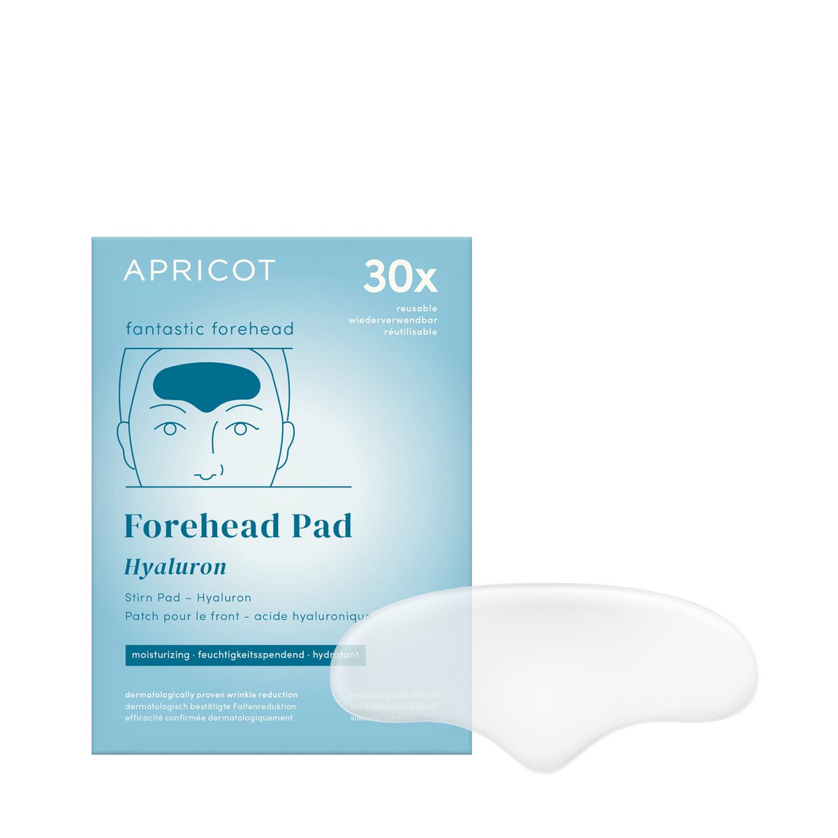 APRICOT Reusable Forehead Pad with Hyaluron