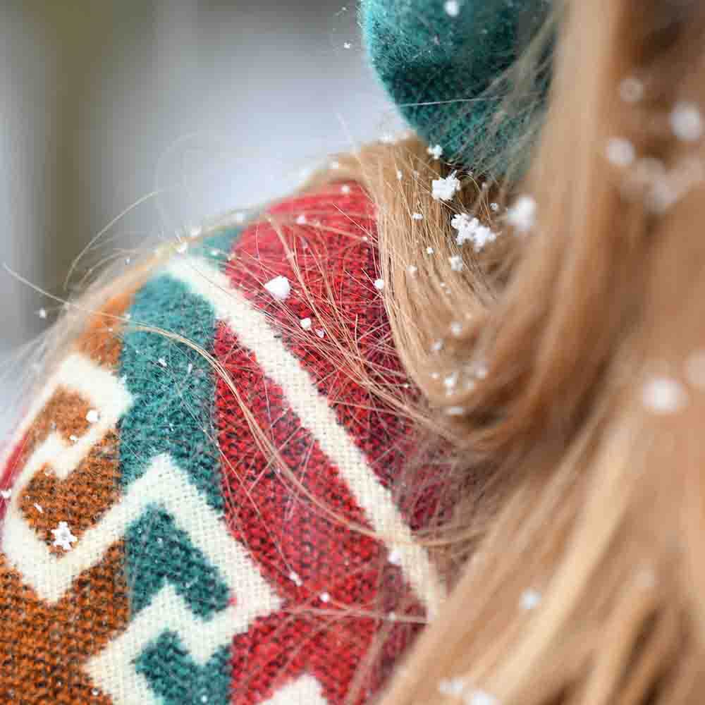 Alpaca Poncho Colored - Made in Ecuador