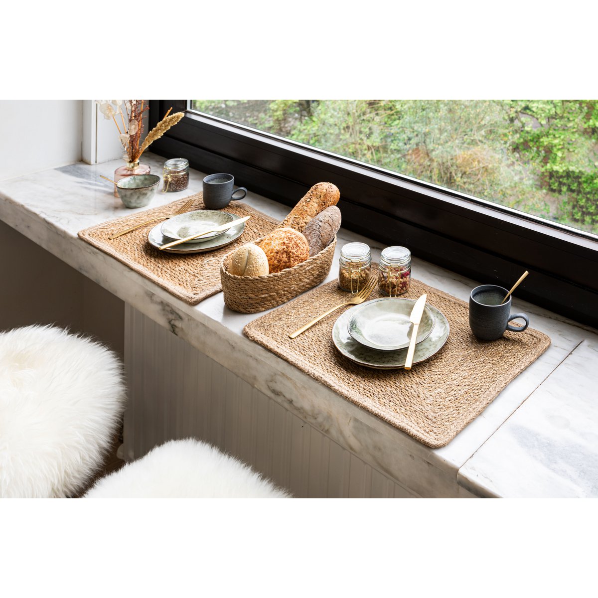 Mantel individual JUTTA - 33x45 cm, natural