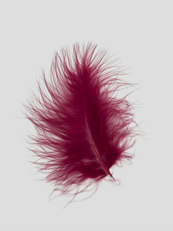 Marabou 12-15cm bordeaux