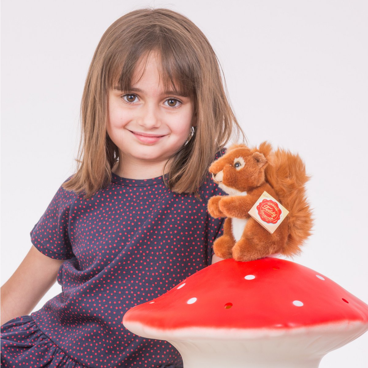 Eekhoorn 14 cm - knuffel - knuffel
