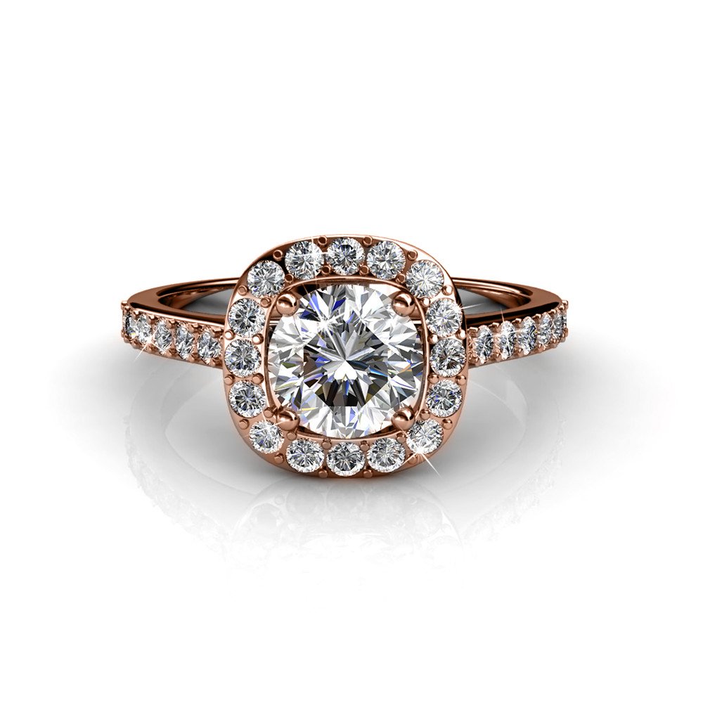 Cushy Ring - Rose Gold and Crystal