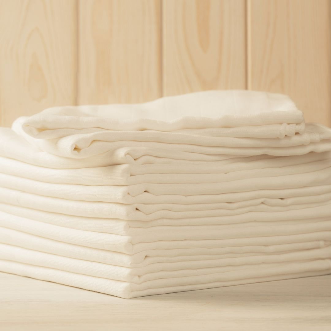 Babypflege- oder Stofftaschentücher Sparpackung, weiß 30er Family Pack