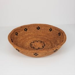 Cuenco de ratán Pulau Pego con estampado 35 cm