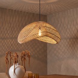Labyrinthe suspendu la lampe organique naturel