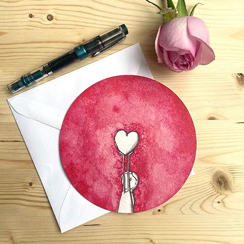 Cartolina d'auguri Cuore