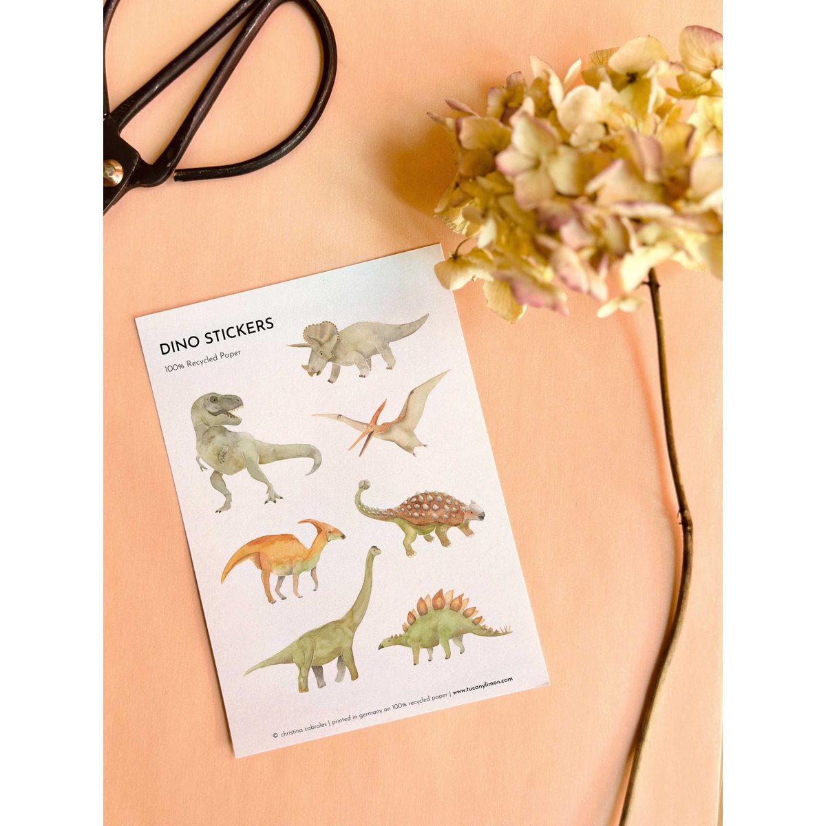 Pegatina Happy Women hecha de papel reciclado / sin PVC