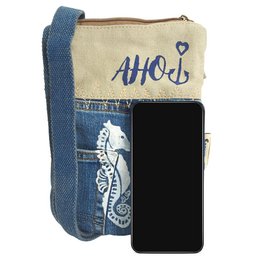 Sunsa Damen Umhängetasche. Schultertasche in Maritim Stil. Handtasche aus Canvas ( Segeltuch). kleine Crossbody Tasche für Frauen.