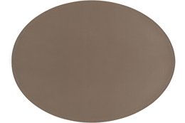 Dækkeserviet TRUDO - oval - vegansk læder - 33x45 cm