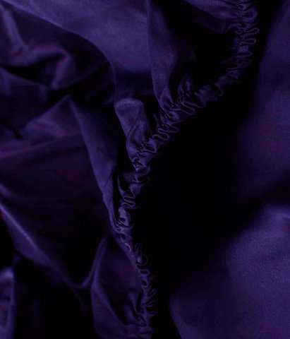 Satinlaken mit Gummi Solid Indigo