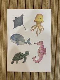 Sea animals poster