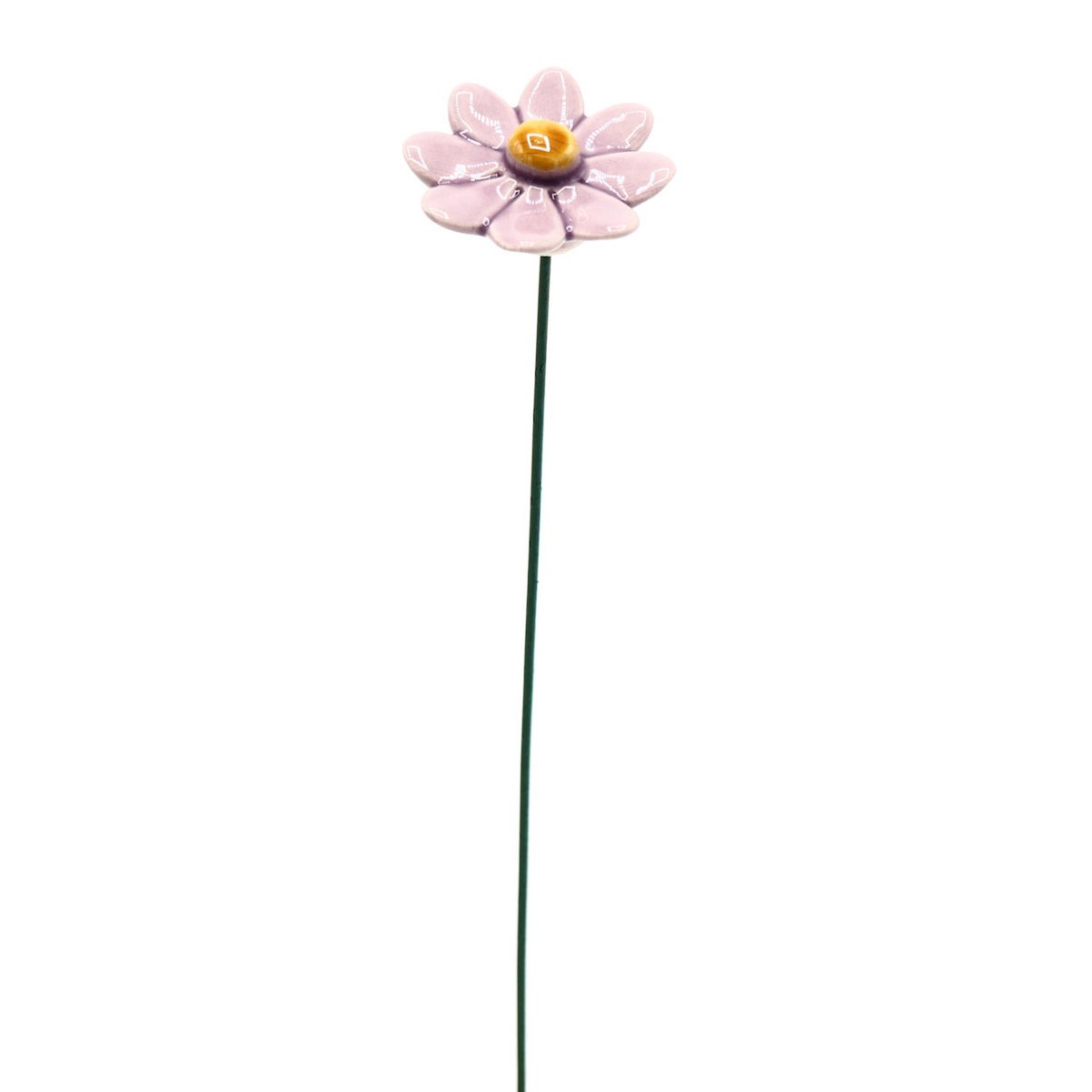 Daisy flower ceramic small lilac 3.5 cm