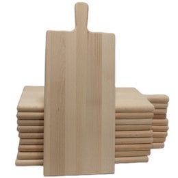 Rectangular wooden serving board, 50x20x2cm in size, made of natural wood material.