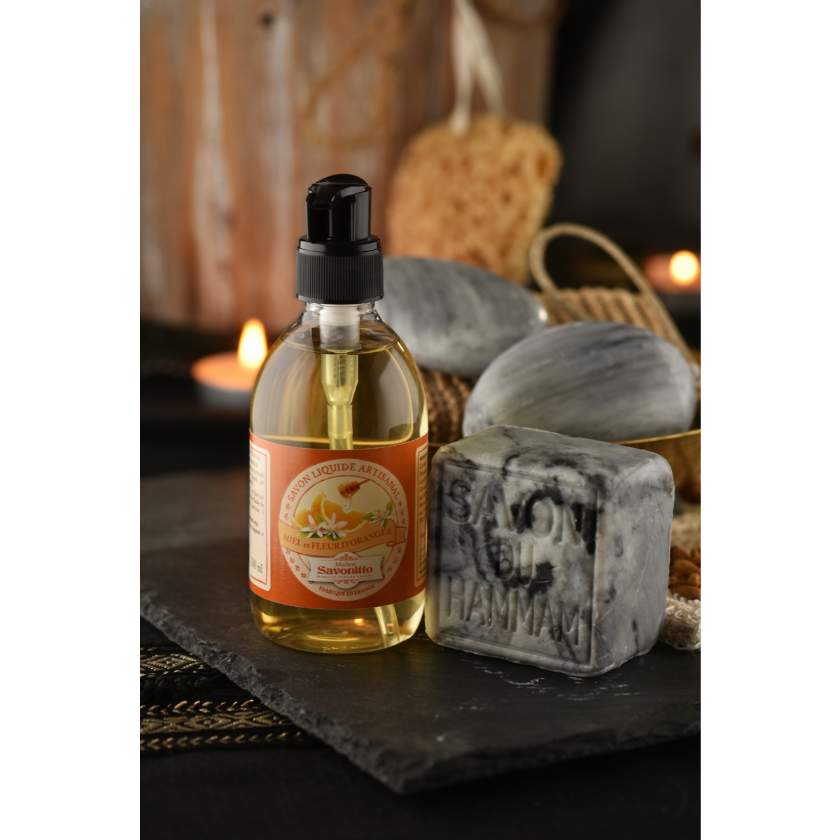 Hammam Cube Soap (Honey, Orange Blossom) 260g