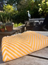 Plaid Oslo Wool Cotton - Yellow Saffron - 120x150cm