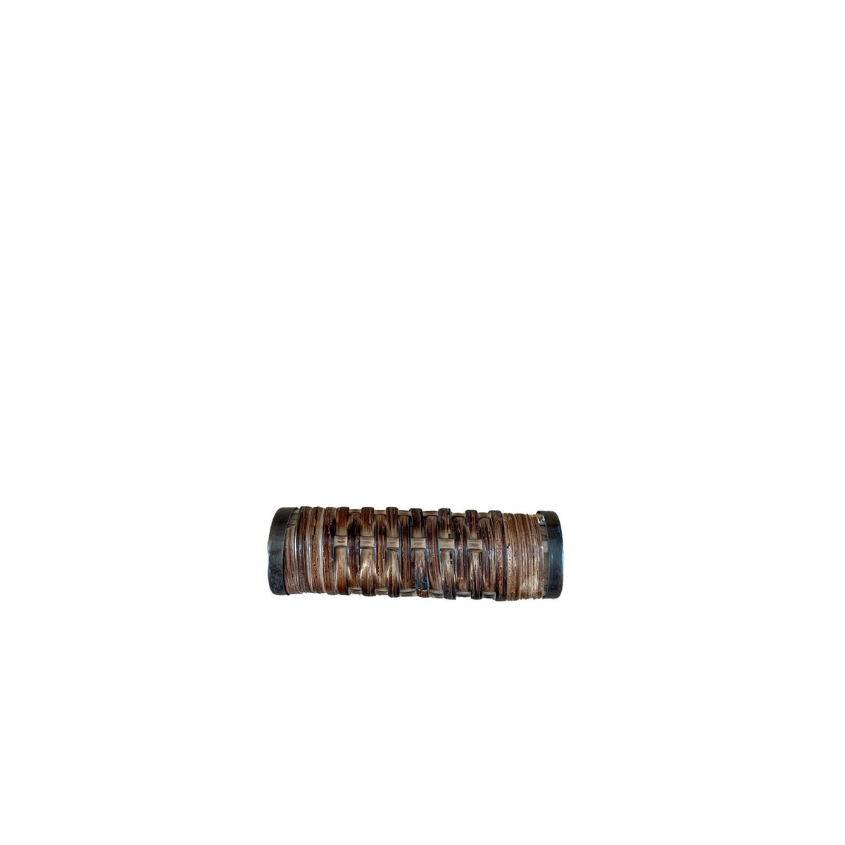 Cupboard button rattan dark brown