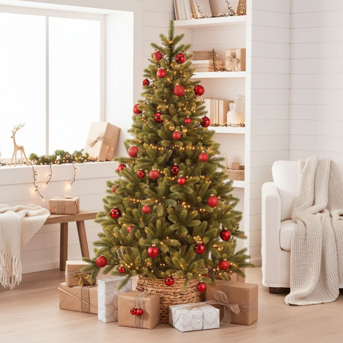 Árbol de Navidad artificial iluminado Sherwood Verde
