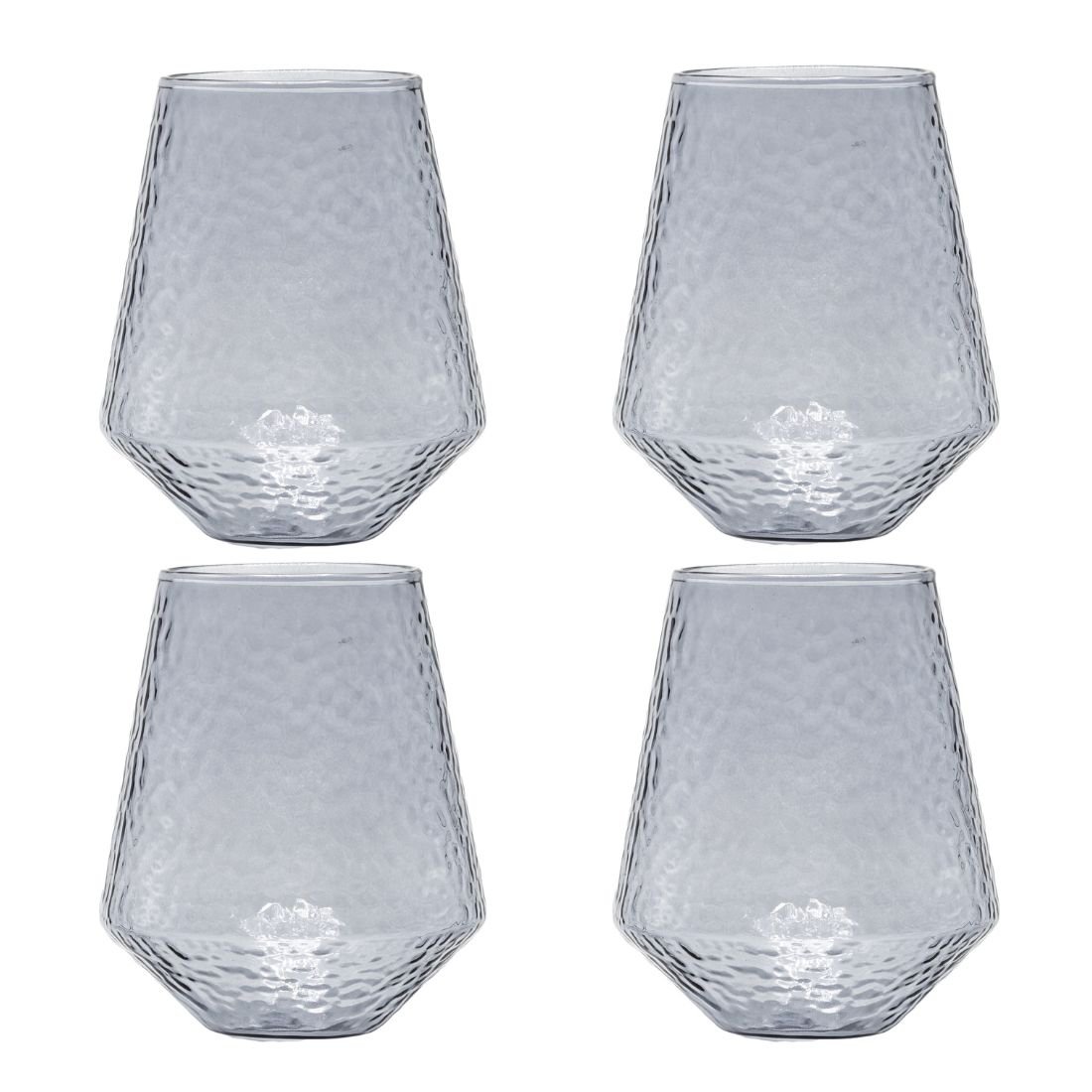 Water glasses Claude, set of 4, grey