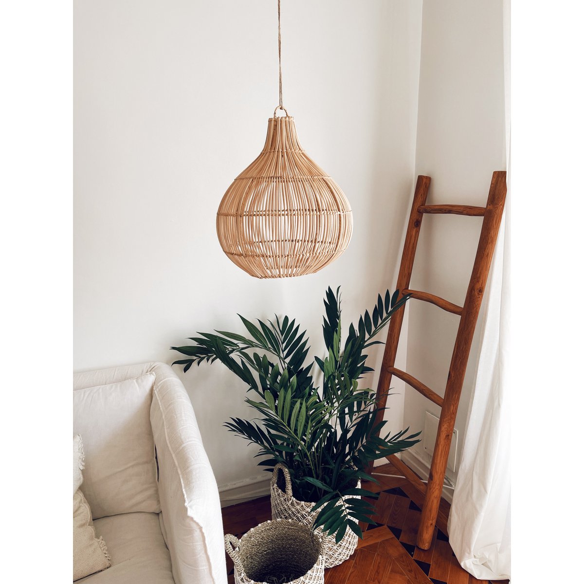 Mandala Rattan Lampshade