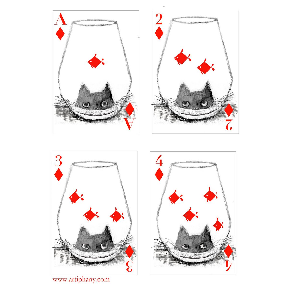 Kitten Club Playing Cards