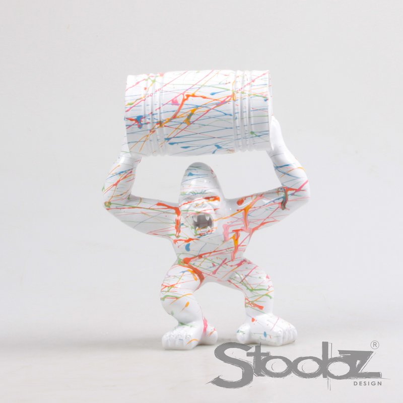 Gorilla M/Olievat Stoobz 4 ass z/w/z/g Spray 21 cm